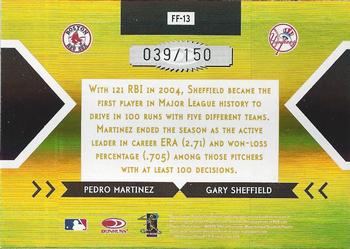 2005 Donruss Elite - Face 2 Face Gold #FF-13 Pedro Martinez / Gary Sheffield  Back