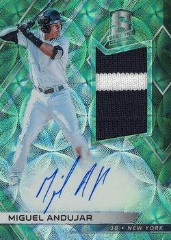 2018 Panini Chronicles - Spectra Rookie Jersey Autographs Neon Green #RJA-MA Miguel Andujar Front