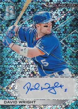 2018 Panini Chronicles - Spectra Signatures Neon Blue #SS-DW David Wright Front