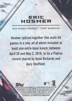 2018 Topps Fire #9 Eric Hosmer Back