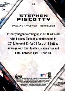 2018 Topps Fire #12 Stephen Piscotty Back