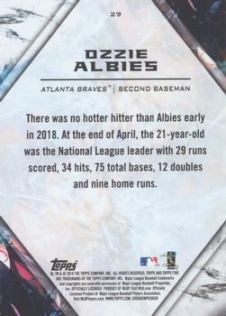 2018 Topps Fire #29 Ozzie Albies Back