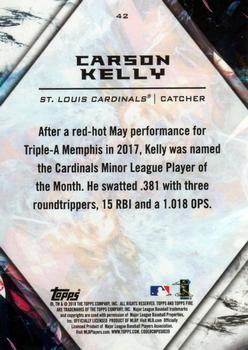 2018 Topps Fire #42 Carson Kelly Back