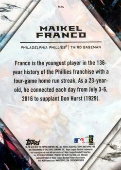 2018 Topps Fire #55 Maikel Franco Back