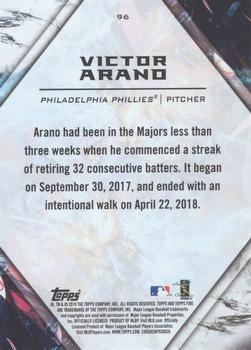 2018 Topps Fire #96 Victor Arano Back