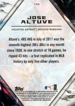 2018 Topps Fire #105 Jose Altuve Back