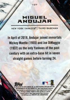 2018 Topps Fire #107 Miguel Andujar Back