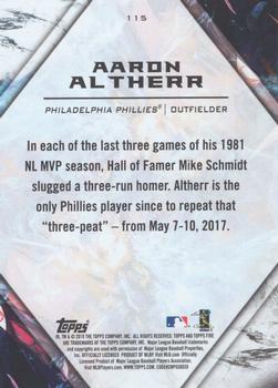 2018 Topps Fire #115 Aaron Altherr Back