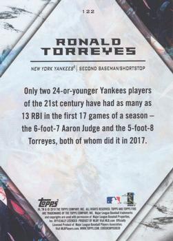 2018 Topps Fire #122 Ronald Torreyes Back
