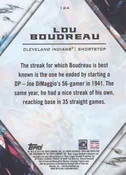 2018 Topps Fire #124 Lou Boudreau Back