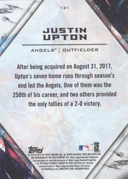 2018 Topps Fire #131 Justin Upton Back