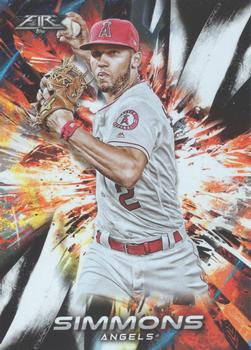 2018 Topps Fire #135 Andrelton Simmons Front