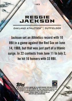 2018 Topps Fire #183 Reggie Jackson Back