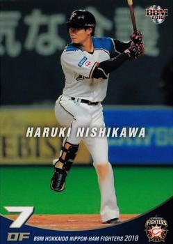 2018 BBM Hokkaido Nippon-Ham Fighters #F62 Haruki Nishikawa Front