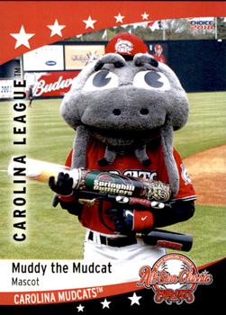 2018 Choice Carolina League All-Stars #29 Muddy the Mudcat Front