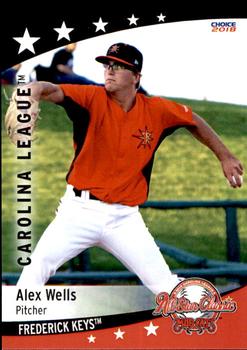 2018 Choice Carolina League All-Stars #33 Alex Wells Front