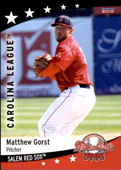 2018 Choice Carolina League All-Stars #47 Matthew Gorst Front