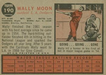 2015 Topps - Topps Originals Buybacks 1962 #190 Wally Moon Back