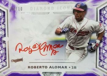 2018 Topps Diamond Icons - Red Ink Autographs Purple #RIA-RAL Roberto Alomar Front