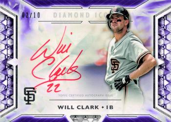 2018 Topps Diamond Icons - Red Ink Autographs Purple #RIA-WCL Will Clark Front