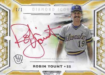 2018 Topps Diamond Icons - Red Ink Autographs Gold #RIA-RY Robin Yount Front