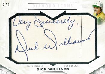2018 Topps Diamond Icons - Cut Signatures #CS-DW Dick Williams Front