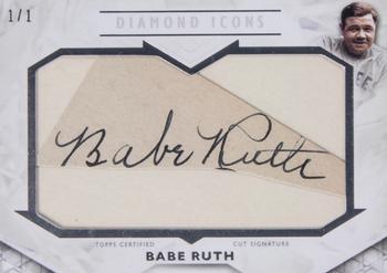 2018 Topps Diamond Icons - Immortal Cut Signatures #ICS-BR Babe Ruth Front