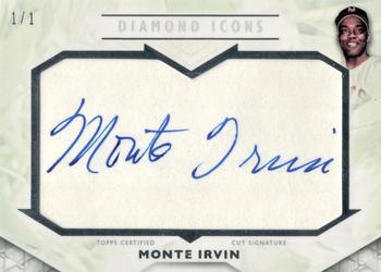 2018 Topps Diamond Icons - Immortal Cut Signatures #ICS-MI Monte Irvin Front