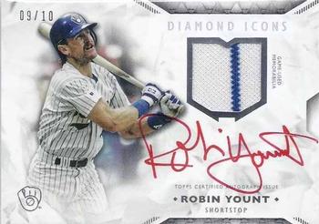 2018 Topps Diamond Icons - Single-Player Autograph Relic #THLAR-RY Robin Yount Front