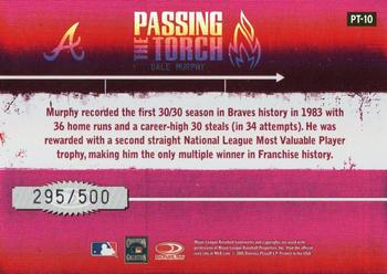 2005 Donruss Elite - Passing the Torch Red #PT-10 Dale Murphy Back