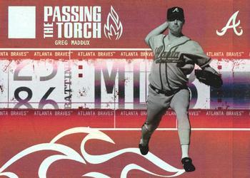 2005 Donruss Elite - Passing the Torch Red #PT-37 Greg Maddux / Whitey Ford Front
