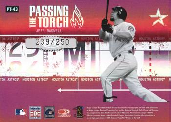 2005 Donruss Elite - Passing the Torch Red #PT-43 Willie McCovey / Jeff Bagwell Back