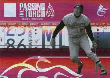 2005 Donruss Elite - Passing the Torch Red #PT-45 Brooks Robinson / Scott Rolen Front