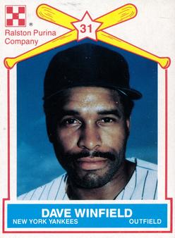 1987 Ralston Purina - Collectors' Sheet Singles #4 Dave Winfield Front