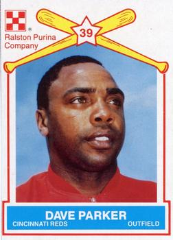1987 Ralston Purina - Collectors' Sheet Singles #7 Dave Parker Front