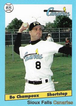 1995 Grandstand Sioux Falls Canaries #NNO Beau Champoux Front