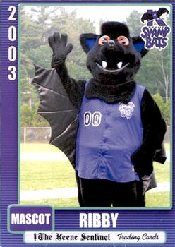 2003 Keene Swamp Bats #1 Ribby Front
