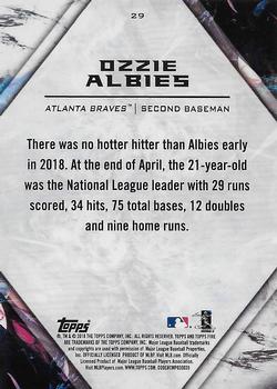 2018 Topps Fire - Blue Chip #29 Ozzie Albies Back