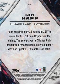 2018 Topps Fire - Blue Chip #39 Ian Happ Back