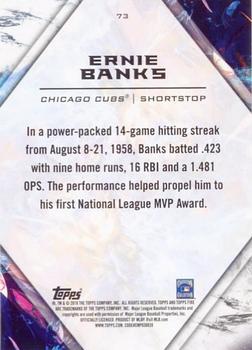 2018 Topps Fire - Gold Minted #73 Ernie Banks Back
