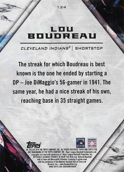2018 Topps Fire - Gold Minted #124 Lou Boudreau Back