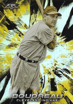 2018 Topps Fire - Gold Minted #124 Lou Boudreau Front