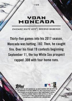 2018 Topps Fire - Gold Minted #159 Yoan Moncada Back