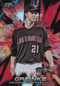 2018 Topps Fire - Flame #56 Zack Greinke Front