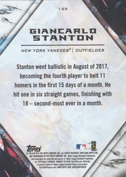 2018 Topps Fire - Flame #125 Giancarlo Stanton Back