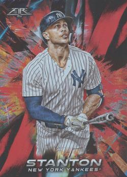 2018 Topps Fire - Flame #125 Giancarlo Stanton Front