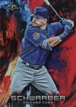 2018 Topps Fire - Flame #165 Kyle Schwarber Front