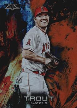 2018 Topps Fire - Orange #100 Mike Trout Front