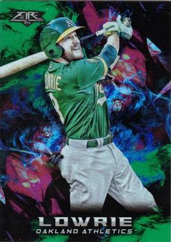 2018 Topps Fire - Green #156 Jed Lowrie Front