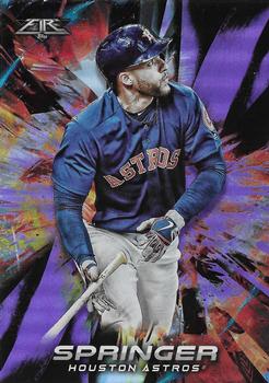 2018 Topps Fire - Purple #88 George Springer Front